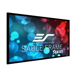 Ecran de proiectie ELITESCREENS Rama fixa de perete 243.6 x 136.9 SABLEFRAME Format 16:9 rama catifelata