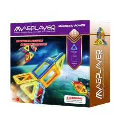 Set de Constructie MAGPLAYER Magnetic 14 Piese +3 ani