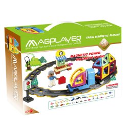 Set de Constructie MAGPLAYER Magnetic 68 Piese +3 ani