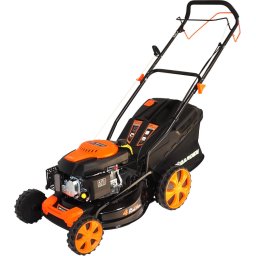 Masina de Tuns Gazonul ProGARDEN S463VHY-T 3.5CP Latime Lucru 460MM Capacitate Colectare 50L Autopropulsata Negru/Portocaliu