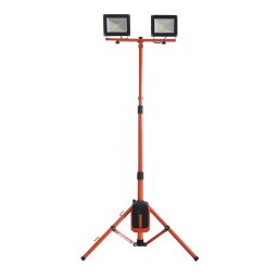 Stand Proiectoare LED ED40 REDBACK Acumulatori 40V 2x20W Solo Negru/Portocaliu