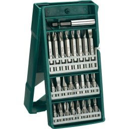 Set Biti Bosch 25mm si 50mm cu Suport Magnetic 1/4 25buc Argintiu