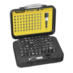 Set 61 Piese Stanley 1-13-902 1/4inch - Biti Drepti PH PZ Torx Torx Tamper Hexagonali Negru