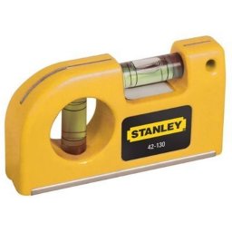 Nivela Magnetica de Buzunar Stanley 0-42-130 85mm Blister Galben