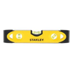 Nivela Magnetica Stanley Torpedo din Plastic cu Cadru din Aluminiu 0-43-511 230mm Galben