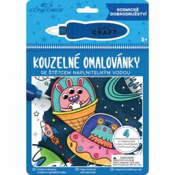 Planse de colorat cu apa Concorde Spatiul cosmic