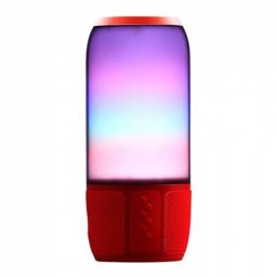 Boxa portabila V-Tac 6W Wireless Iluminare RGB Rosu