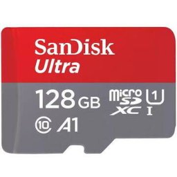 Card Sandisk Ultra MicroSD 128GB + Adaptor SD Clasa 10