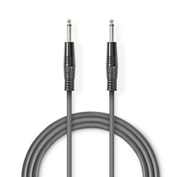 Cablu audio Nedis Jack 6.35 mm - Jack 6.35 mm 3m Grey