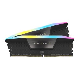 Memorie Corsair Vengeance RGB Black 32GB (2x16GB) DDR5 5200MHz CL40 1.25V Dual Channel Kit