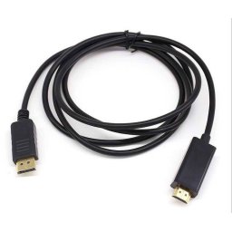 Cablu WELL Displayport Tata la HDMI Tata 3m 1080p Negru