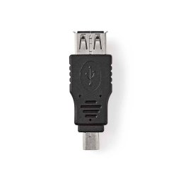 Adaptor Nedis USB 2.0 A Mama la Mini USB 5-Pin Tata Negru