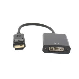 Adaptor WELL Displayport Tata la DVI Mama 15cm Negru