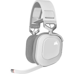 Casti gaming Corsair HS80 RGB Wireless White
