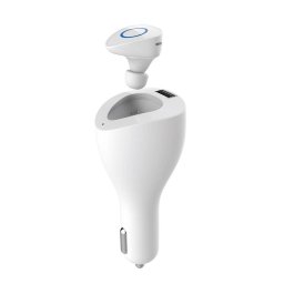 Casca Devia Vortex Incarcator Auto 2.1A Alb