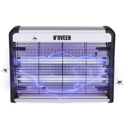 Lampa Electrica Anti Insecte Noveen 20W Silver Black