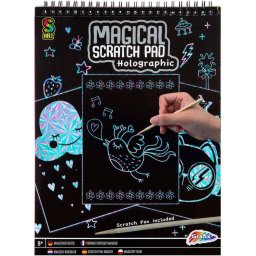 Caiet A4 Fise Razuibile Grafix Magical Scratch Pad Holografic 5 Ani+