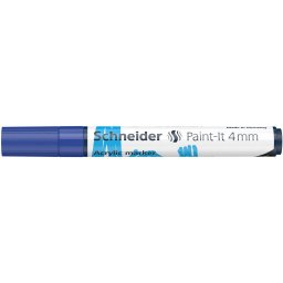 Marker cu Vopsea Acrilica Schneider Paint-It 320 4 mm Albastru