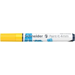 Marker cu Vopsea Acrilica Schneider Paint-It 320 4 mm Galben