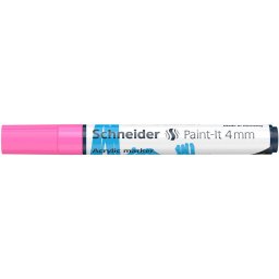 Marker cu Vopsea Acrilica Schneider Paint-It 320 4 mm Roz