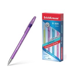 Pix cu Gel Erich Krause R-301 Spring Stick 0.5mm Albastru