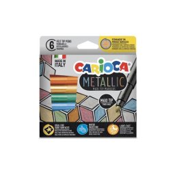 Carioci Carioca Metallic SKR224 Varf Gros 6 Culori