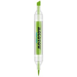 Marker cu Varf Dublu Molotow Aqua Twin 1mm 2-6mm Yellow Green