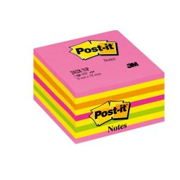 Cub Notite Adezive Post-it Neon 76 Roz / Galben