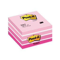 Cub Notite Adezive Post-it Pastel Roz Alb 76x76mm 450 File