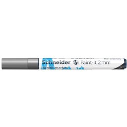 Marker cu Vopsea Acrilica Schneider Paint-It 310 2 mm Argintiu