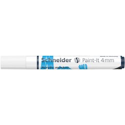 Marker cu Vopsea Acrilica Schneider Paint-It 320 4 mm Alb