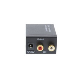 Convertor WELL Toslink - 2x RCA Black