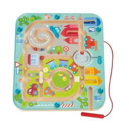 Joc Magnetic Haba Labirint cu Bile Colorate Oras
