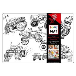 Plansa de Colorat Funny Mat Monster Truck