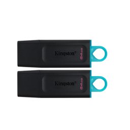 Memorie USB Kingston DTXM/64GB-2P 64GB USB 3.0 2 Bucati Black Blue