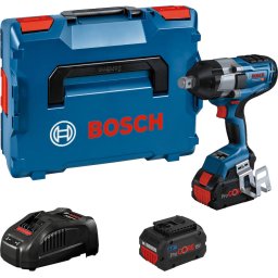 Surubelnita Cu Impact Bosch GDS 18V-1050 H Cu 2 Acumulatori Li-Ion 18V 8Ah 1050Nm Prindere 3/4inch + L-BOXX Albastru