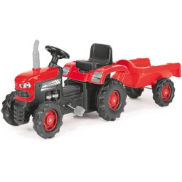 Jucarie Exterior Dolu Primul meu tractor cu remorca Red
