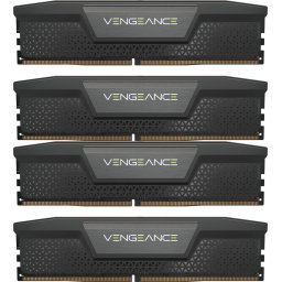 Memorie Corsair Vengeance Black 64GB (4x16GB) DDR5 6400MHz CL32 Quad Channel Kit
