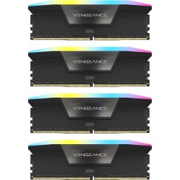 Memorie Corsair Vengeance RGB Black 64GB (4x16GB) DDR5 6600MHz CL32 Quad Channel Kit