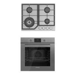 Pachet Studio Casa Cuptor Electric Incorporabil + Plita Duo Modern Parma Glass Grey