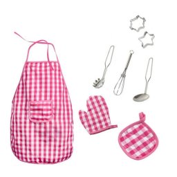 Set Chef Copii Procart Sort si Ustensile pentru Gatit 8 Piese Varsta +3 Ani