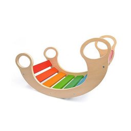 Balansoar Multifunctional din Lemn Procart Rainbow Rocker