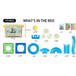 Set de Constructie MAGPLAYER 171 Piese 3 Ani+