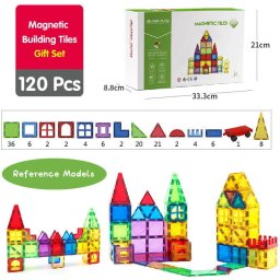 Set de Constructie MAGPLAYER 120 Piese 3-10 Ani