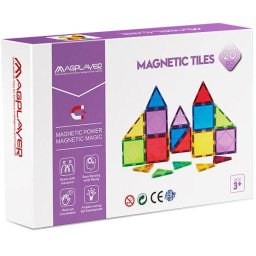Set de Constructie MAGPLAYER 20 Piese 3 Ani+