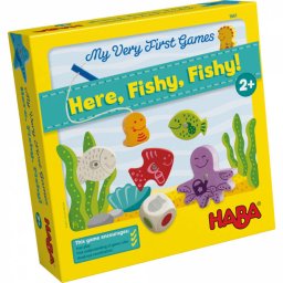 Joc Magnetic de Pescuit Haba Here Fishy Fishy Primele Mele Jocuri Piese din Lemn Varsta 2 Ani+ Multicolor