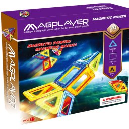 Joc de Constructie MAGPLAYER Magnetic 20 Piese +3 ani