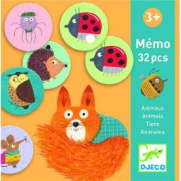 Jucarie Educativa Djeco Animale Joc educativ de memorie si potrivire imagini