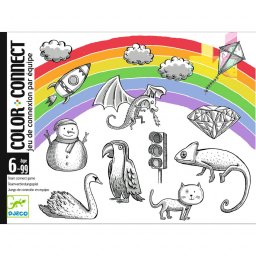 Joc de Carti Djeco Color Connect 8 Ani+