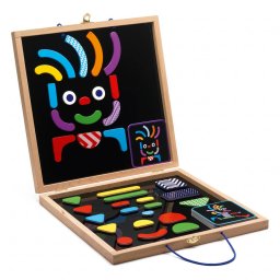 Joc Educativ Djeco Geobonhomme Joc magnetic cu activitati de creare personaje si forme